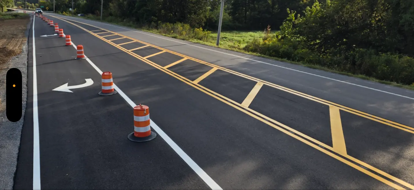 Thermoplastic roadway striping | Linepro Striping